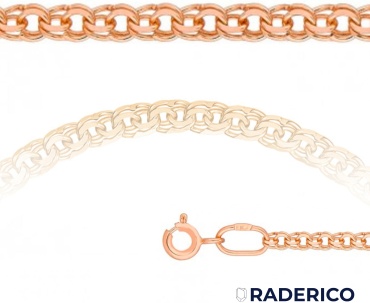 Raderico ЦМ402457 длина 60 см, вес 2.83 г золото, плетение бисмарк