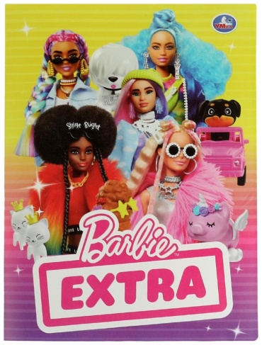 Папка-вкладыш УМка Barbie extra, А4, фиксация отсутствует, мультиколор