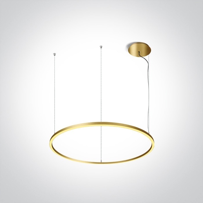 Светильник потолочный Light LED 65 Вт золотистый