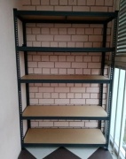 Стеллаж напольный Практик 73214599, 90x45x180 см, черный