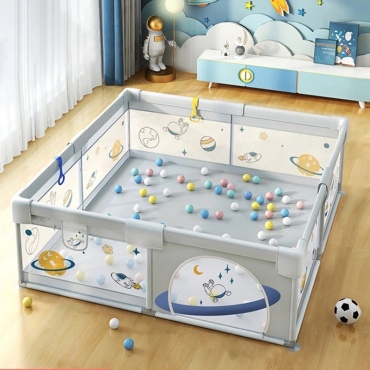 Игровой манеж IMBABY 180x150x65 см, серый