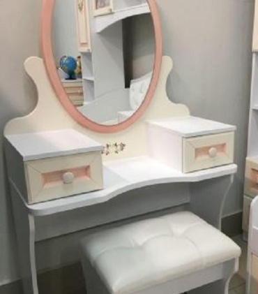 Детское трюмо АПОРТ Алиса 87x40x149, бежевый