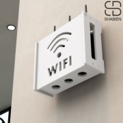 Полка для роутера WI-FI, 24х9x20 см, белый