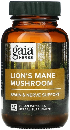 Gaia Herbs БАД Lion's Mane Mushroom 40 капсул