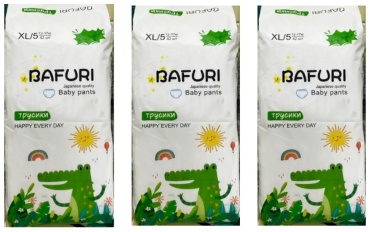 Подгузники-трусики BAFURI XL, 126 шт