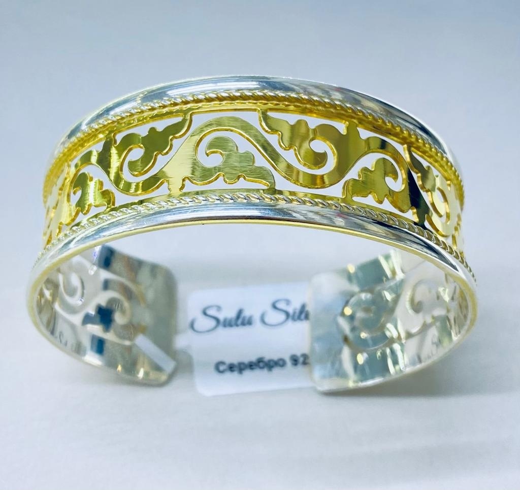 Sulu Silver KA2151583496/0722 длина 18.22 см, вес 33 г серебро, плетение отсутствует