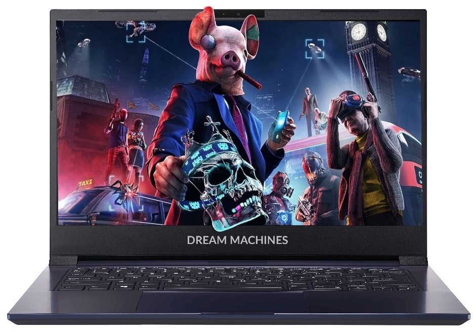 Ноутбук Dream Machines 14" / 8 Гб / SSD 500 Гб / Без ОС / G1650Ti-14KZ55
