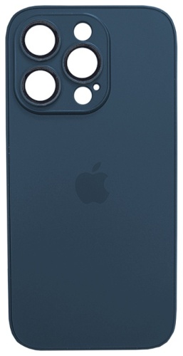 Чехол GLASS для Apple iPhone 14 Pro синий