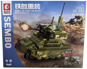 Конструктор SEMBO BLOCK WAR TANK 105426, деталей 303 шт