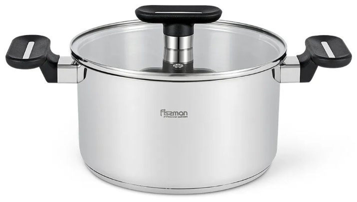 Кастрюля 3.3 л, Fissman 5258 нержавеющая сталь