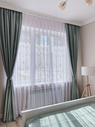 Комплект Nazok Interiors 400x280 см 2 шт, велюр, серый
