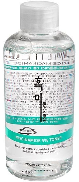 Black Rice тонер Niacinamide 5% Toner тонер с эффектом сияния 200 мл
