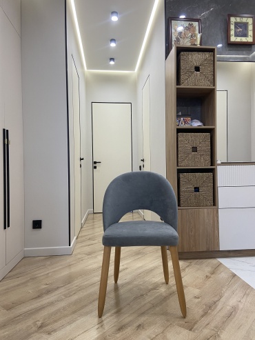 Стул РусМебель Rus_mebel, 45x45x45 см, светло-коричневый, графит
