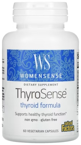 Natural Factors БАД WomenSense, ThyroSense, Thyroid Formula 60 капсул