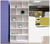 Prestige Furniture ПАРИЖ-900, 90x35x201.2 см, белый