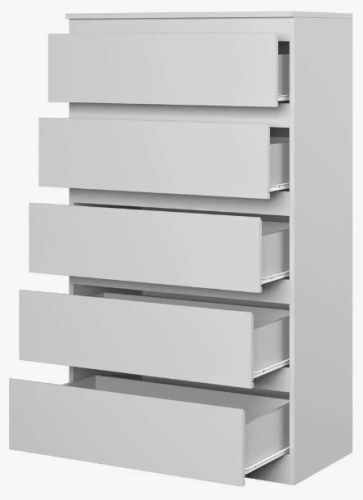 Комод КАЛИНКА 72789, 78.20x43.30x136 см, белый