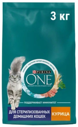 Purina One Sterilised курица 3 кг
