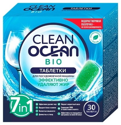 Таблетки Ocean Сlean bio 540 г 30 шт