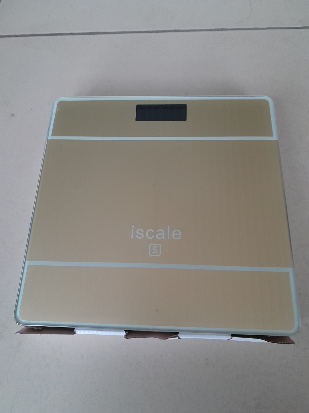 Напольные весы Iscale электронные S золотистый до 180 кг