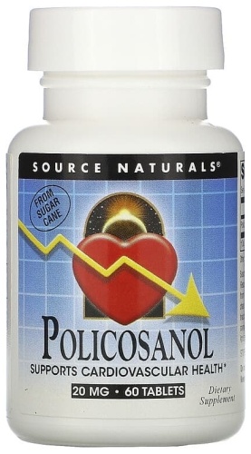Source Naturals БАД Policosanol, 20 mg 60 таблеток