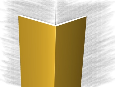 Уголок прямой КТМ 2000 2525-02М 25x2700 мм золотистый