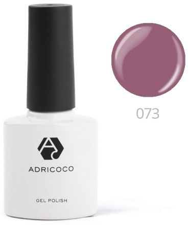 ADRICOCO гель-лак Gel №073 дымчато-пурпурный глянцевое 8 мл