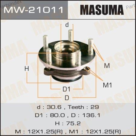 MASUMA Подшипник Ступицы Колеса Со Ступицей (комплект) MW21011