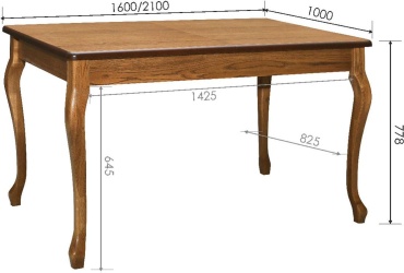 Обеденный стол Пинскдрев Цезарь 160, 160х100x78 см, дерево, коричневый