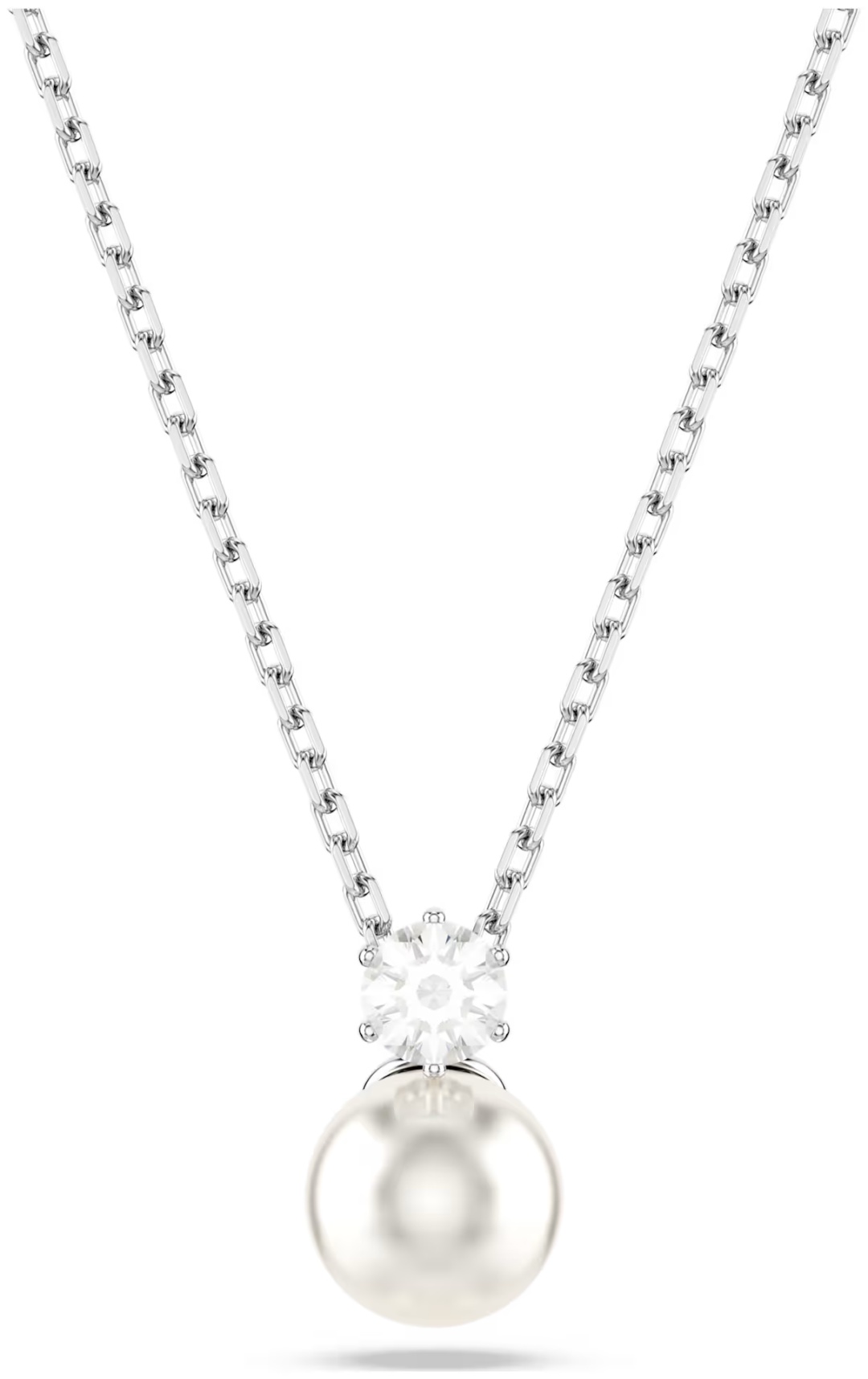 Swarovski длина 45 см ювелирный сплав, кристаллы Swarovski, цирконий