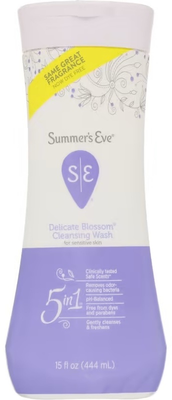 Summers Eve 5 in 1 Cleansing Wash Delicate Blossom гель для интимной гигиены 444 мл