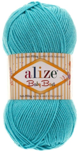 Моток Alize Baby Best 287 бирюзовый 240 м 100 г