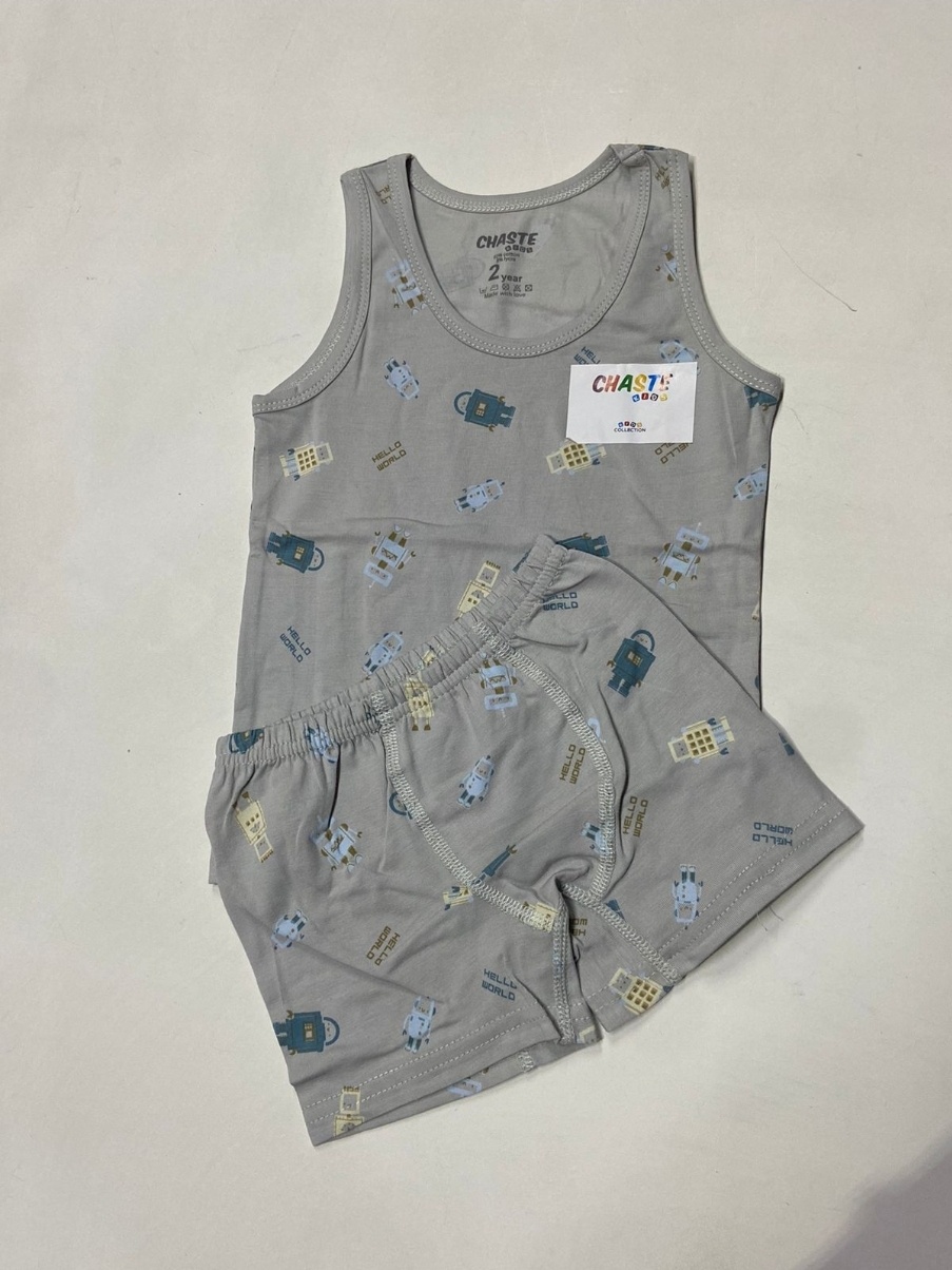 Комплект CHASTE kids серый, хаки