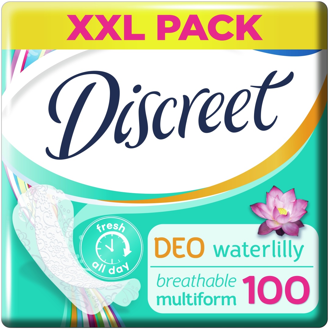 Discreet прокладки ежедневные Deo Water Lily Multiform 100 шт