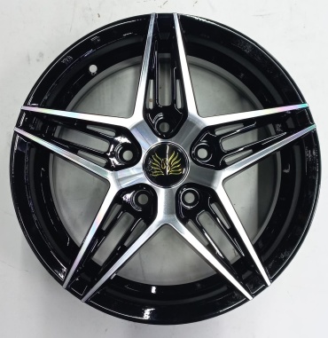 Auher 3350 6.5x15/5x114.3 D67.1 ET35 4 диска черный, серебристый