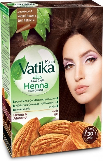 Vatika Naturals Henna Коричневая 4 хна 60 мл