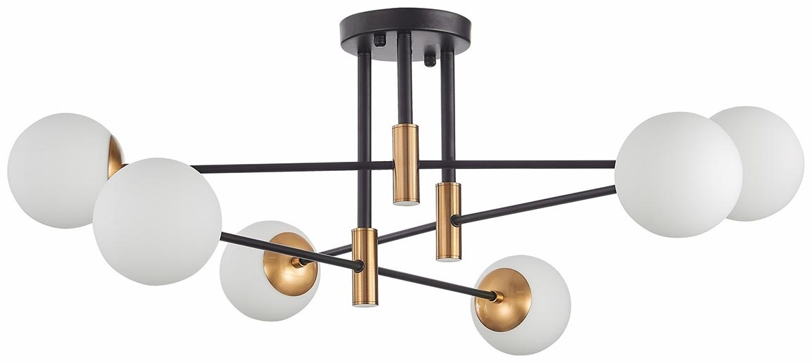 Светильник потолочный ST Luce E27 40 Вт черный, белый