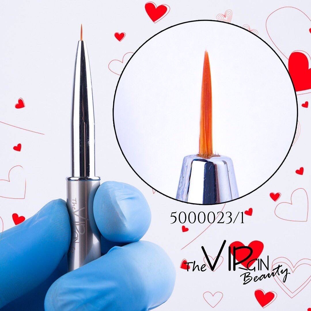 The Virgin Beauty кисть для тонких линий 5000023/1 нержавеющая сталь с покрытием 1 шт