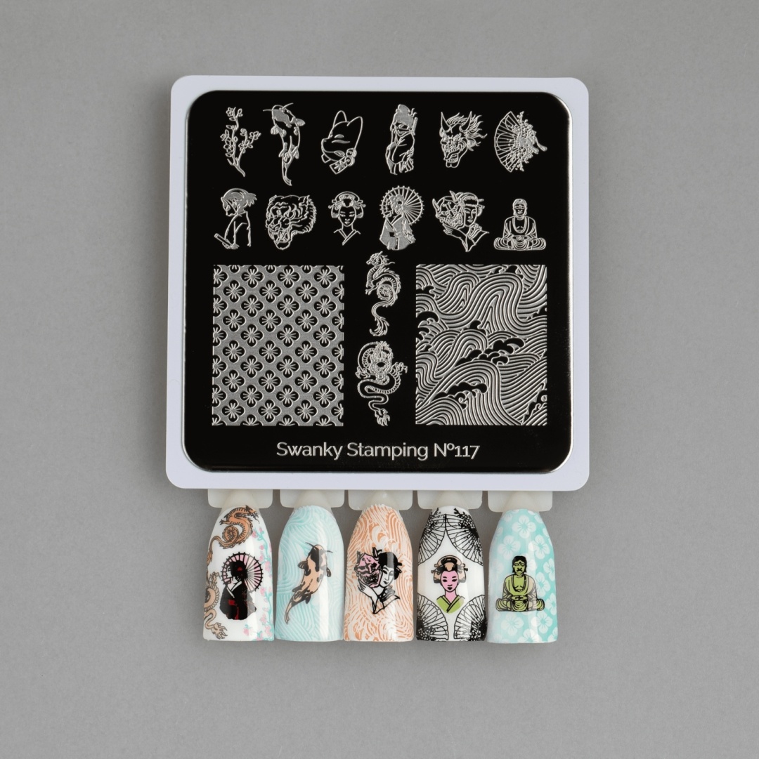 Swanky Stamping пластина для стемпинга mini 117, 6*6см