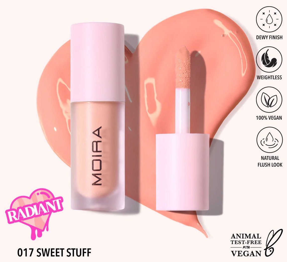 MOIRA Love Steady Liquid Blush румяна 017 Sweet Stuff