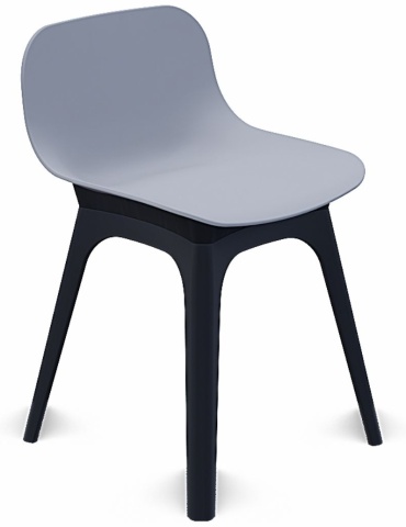 Стул Urbio Стаф 40-660-2, 68x43x45 см, черный, белый