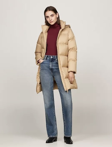 Пуховик Tommy Hilfiger бежевый