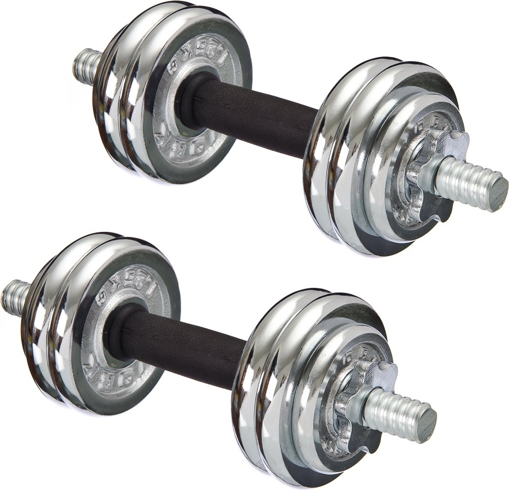 Купить Гантель York Fitness набор гантелей разборная 2 шт 15 кг в ...