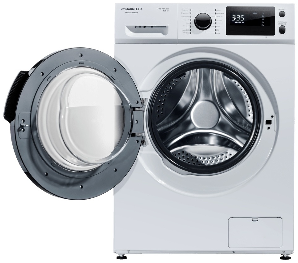 Стиральная машина c сушкой инвертором и паром MAUNFELD MFWM1586WH 6