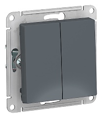 Выключатель клавишный Systeme electric ATLAS, грифель