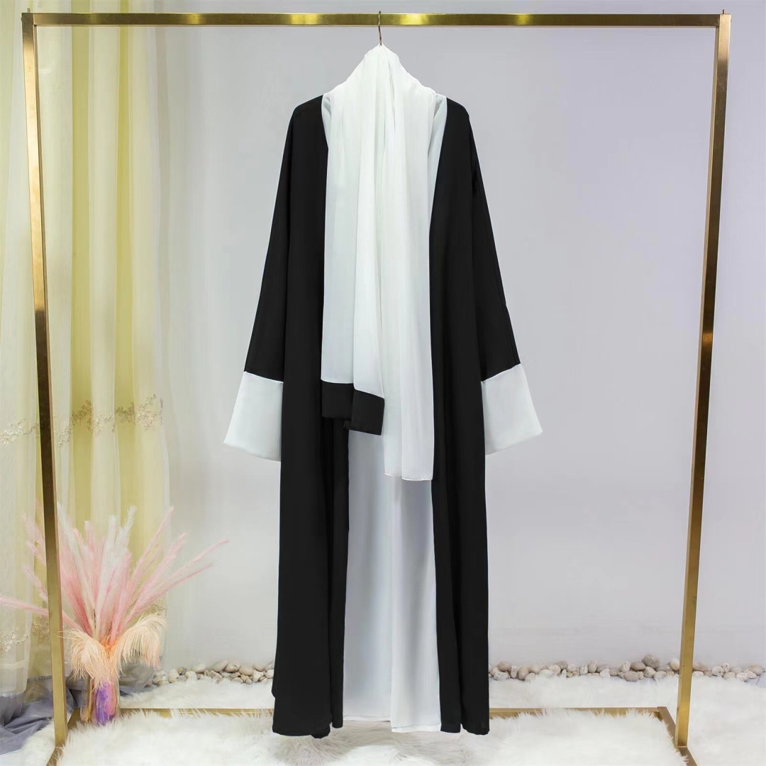 Намазник Muslima style черный, белый