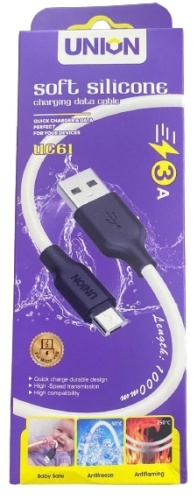 Кабель Union USB 2.0 (M), micro-USB 2.0 (M), , UC-61 белый