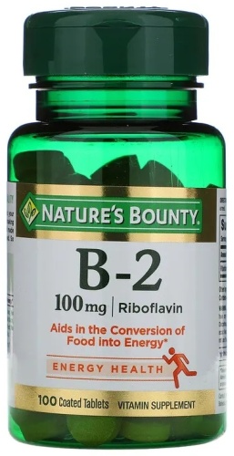Nature's Bounty Vitamin B-2, 100 mg 100 таблеток