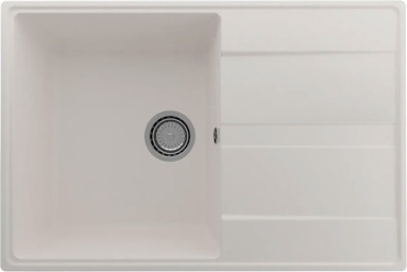Кухонная мойка Ecology Quartz EQ-750 75х50х18 см, кварцевый песок, тон жасмин