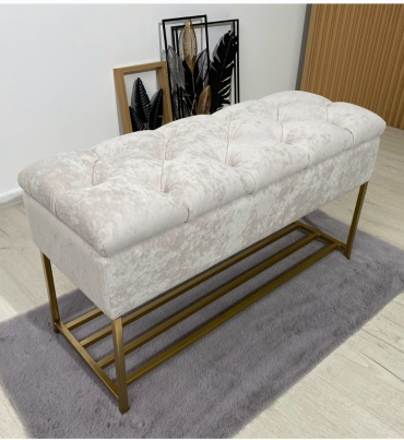 Банкетка-обувница UYDE KZ Lovely Home 88x34x50 см, ЛДСП, металл