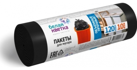 Белая кветка Прочные 120 л 10 шт